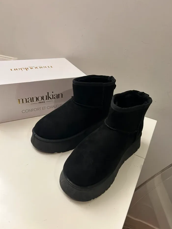 Alain Manoukian, bottes fourrées, noir pointure 37 neuf - photo numéro 6
