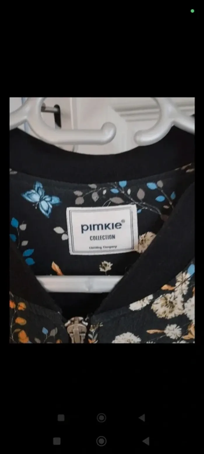 Veste noire fleurie Pimkie 36 - photo numéro 3