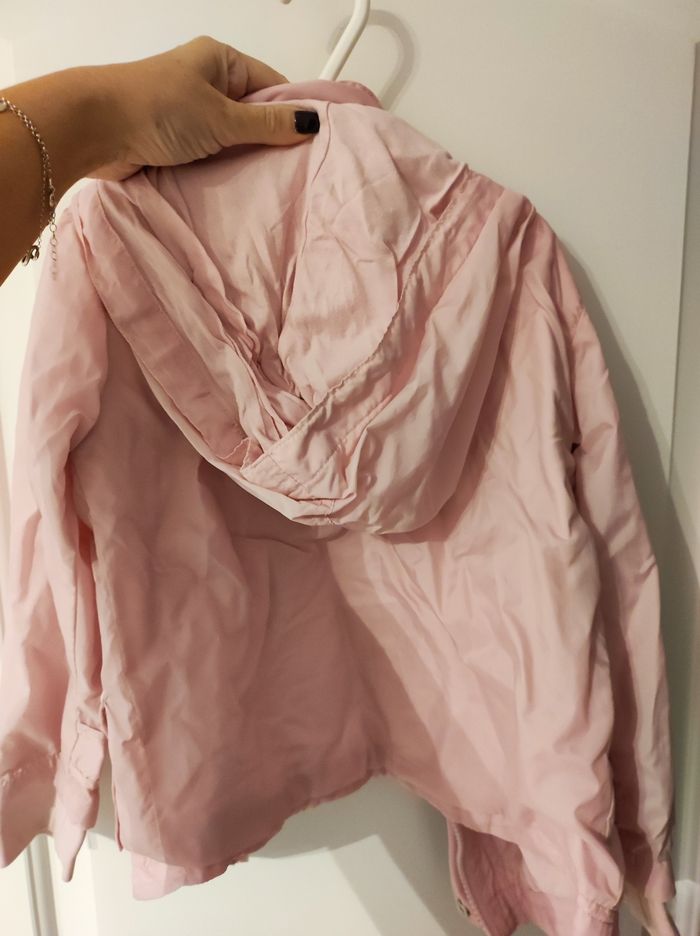 Veste coupe-vent vynil fraise - photo numéro 3