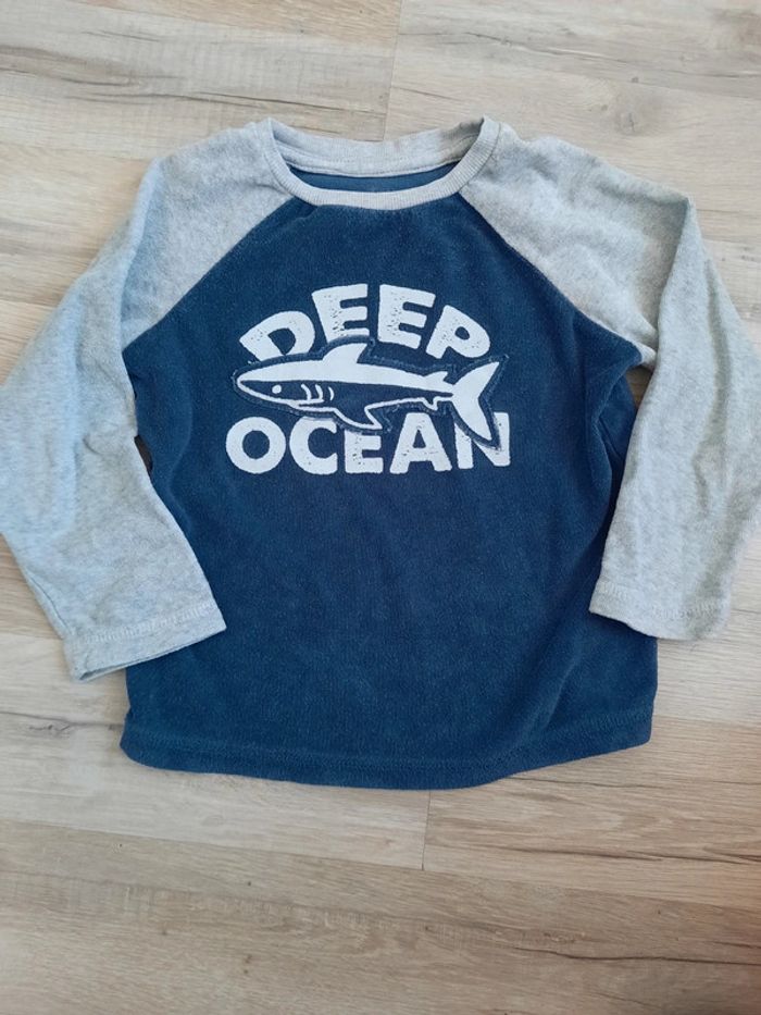 Haut Pyjama requin 2 3 ans