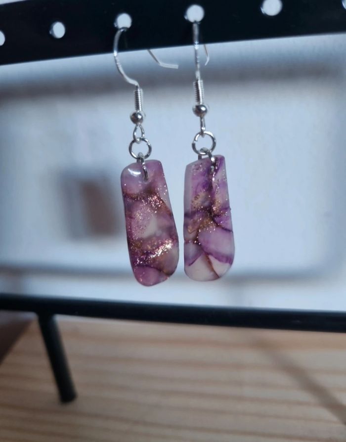 Boucle d'oreille pendante femme