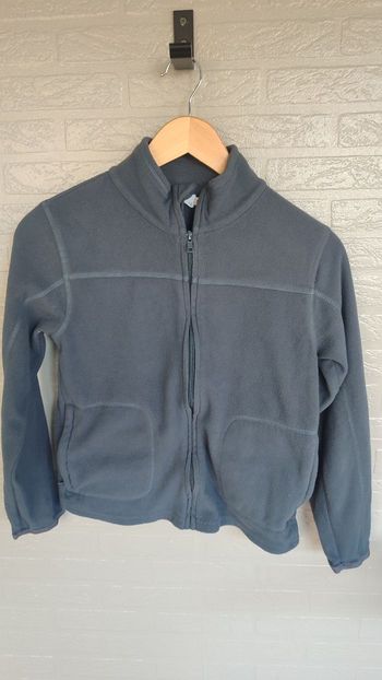 Polaire zippé gris t 12 ans 