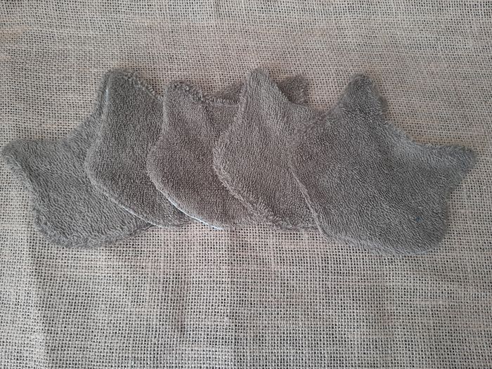 Lingettes bébé lavable têtes de chats - photo numéro 3