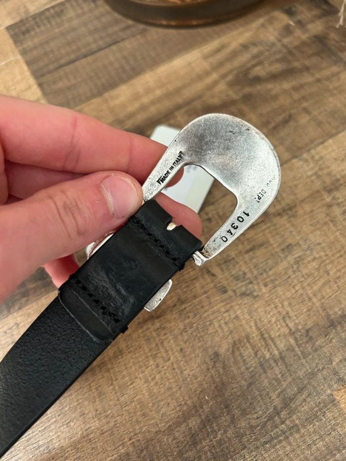 Ceinture cuir noir Hartford T.85 neuve - photo numéro 5