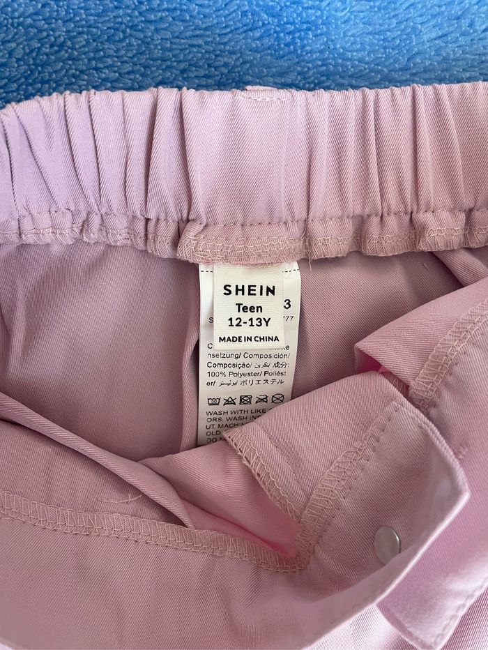 Pantalon cargo fille rose 12/13 ans - photo numéro 3