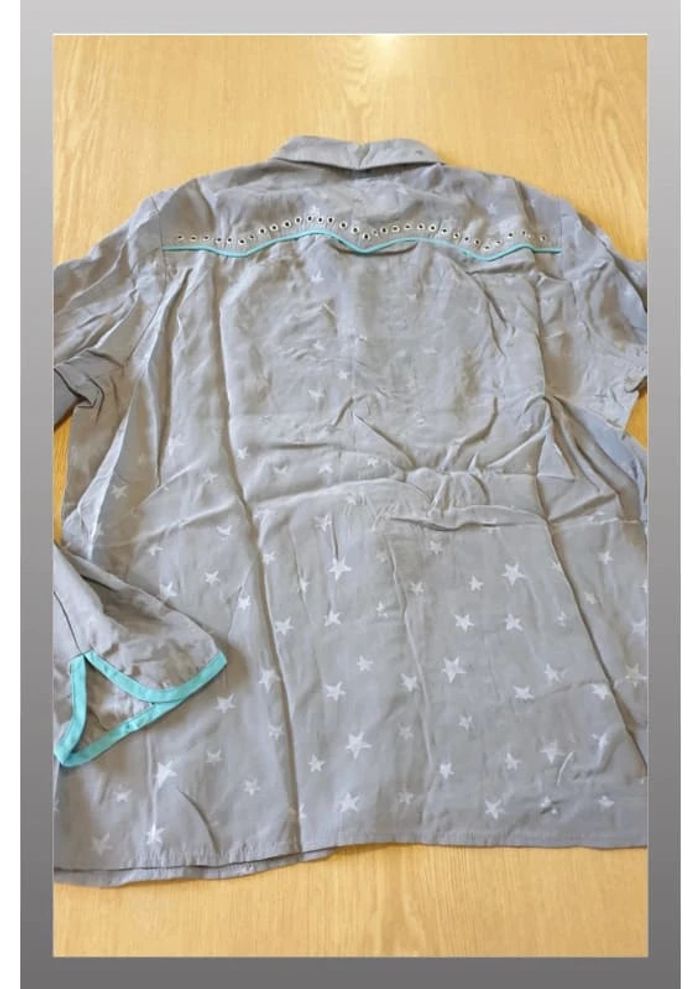 Chemisier femme Zadig & Voltaire M gris et turquoise - photo numéro 5