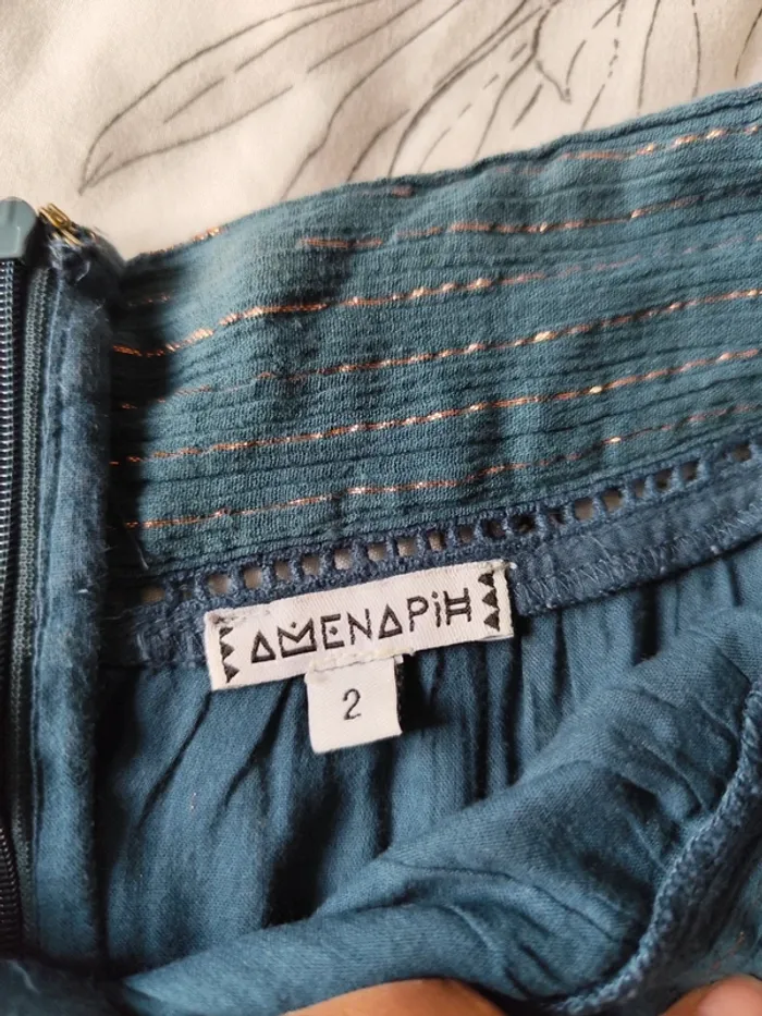 Superbe jupe femme hipanema taille L bleu #40 - photo numéro 3