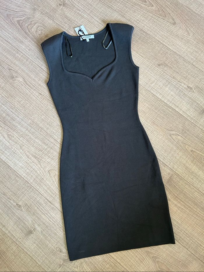 Robe verte kaki neuve à manches courtes Morgan taille S - photo numéro 7