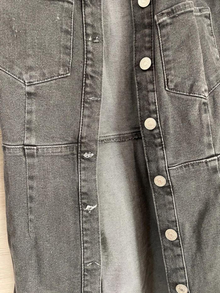 Robe en jeans noir - photo numéro 4