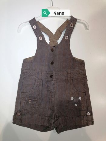 Short salopette Sergent major 4ans