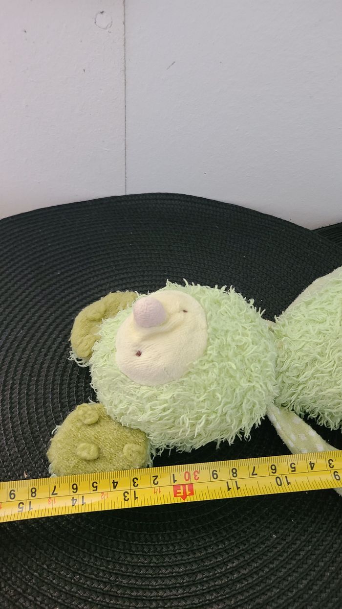 Doudou souris Zouzou MOULIN ROTY Les Zazous vert 37 cm - photo numéro 3
