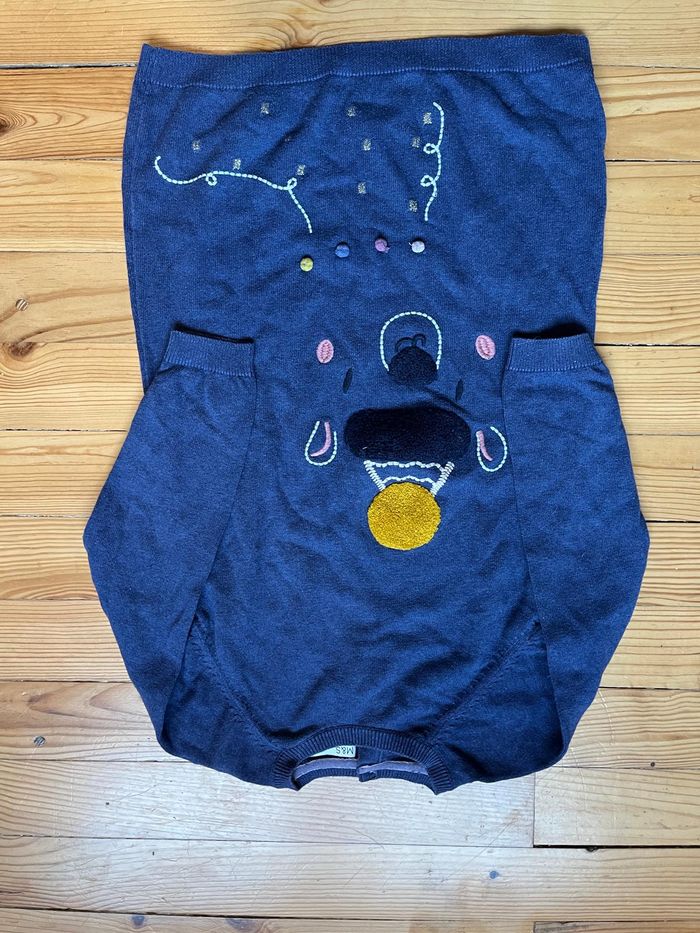 Robe pull bleue M&S 5-6 ans