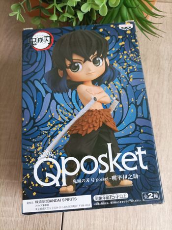 Figurine Inosuke Hashibira Demon Slayer Kimetsu no yaiba banpresto qposket Bandai
