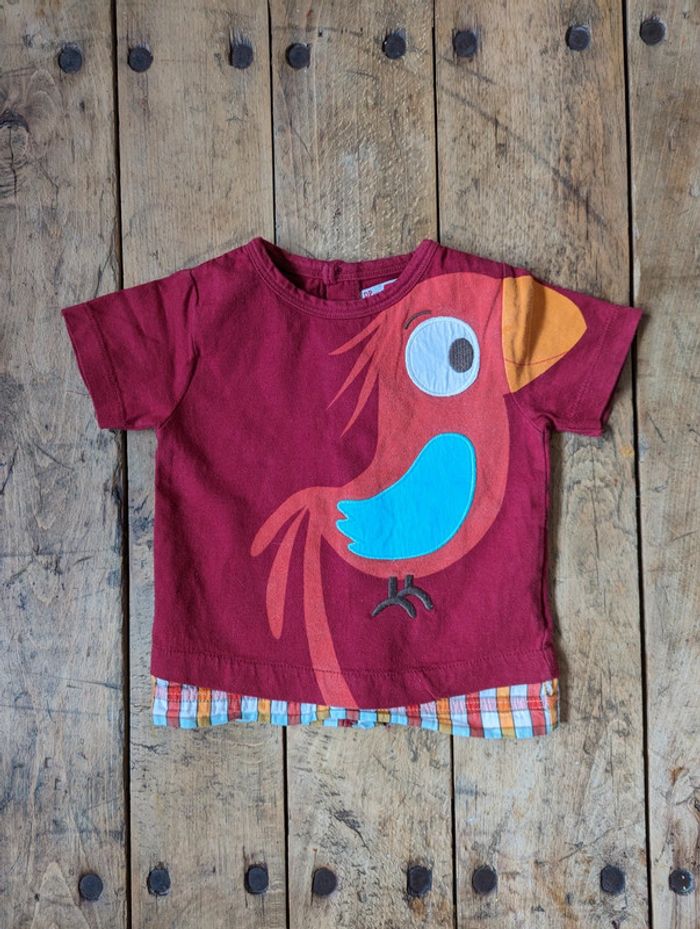 Lot de 2 tee-shirts DPAM 🦜 6 mois - photo numéro 2