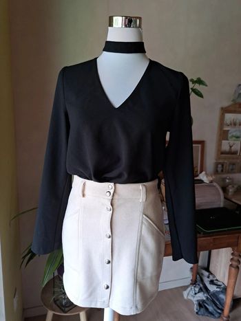 Blouse tour de cou