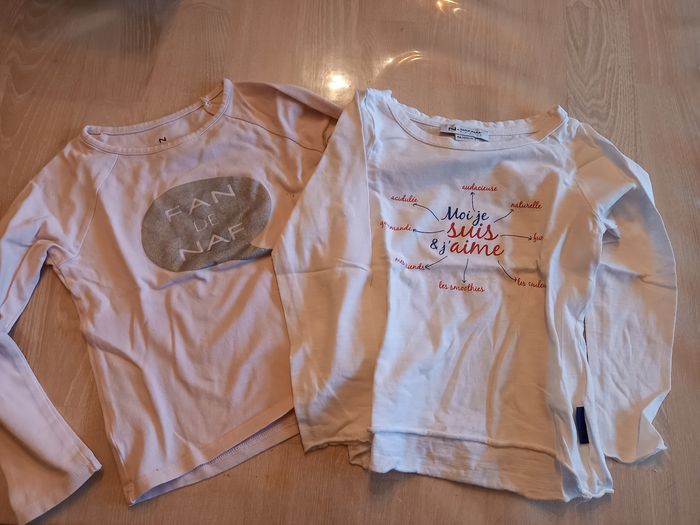 Lot t-shirt manches longues 4 ans
