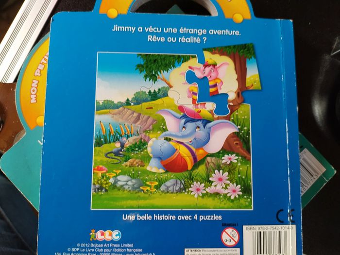 Livre puzzle "Jimmy le petit éléphant" - photo numéro 2