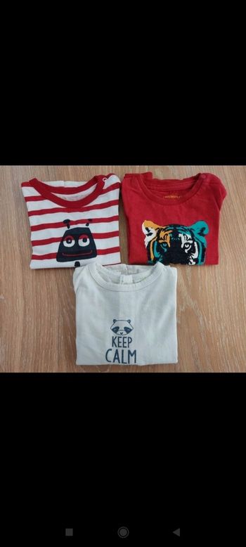 Lot tee-shirts manches longues