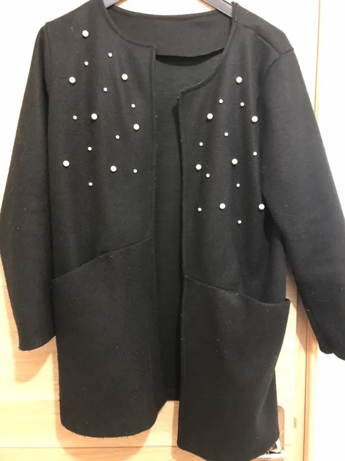 Trench noir coton - photo numéro 8