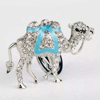 Porte-clés "Chameau" bleu