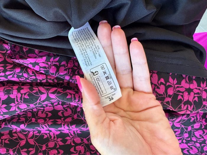Robe Cache Cache taille 36 rose et noire - photo numéro 3