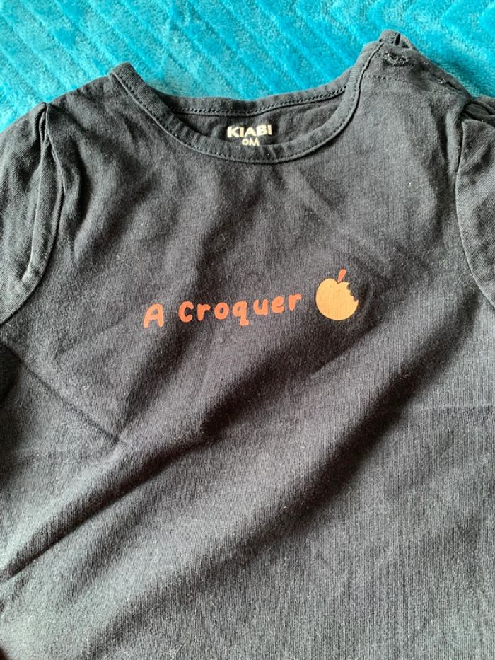 Lot 2 tee shirts fille 9 mois - photo numéro 4