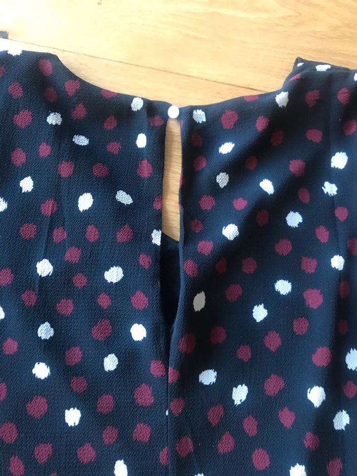 Robe noir à pois blanc et rouge Akoz de toi S - photo numéro 5