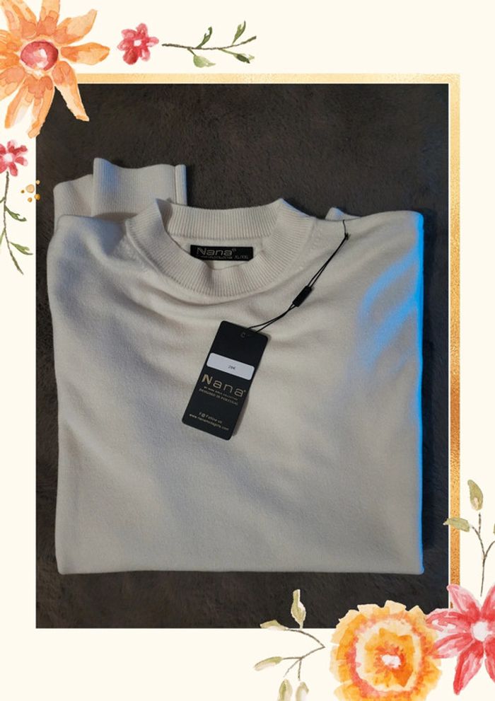 Sweat beige "Nana" neuf avec étiquette, taille XXL🇵🇹