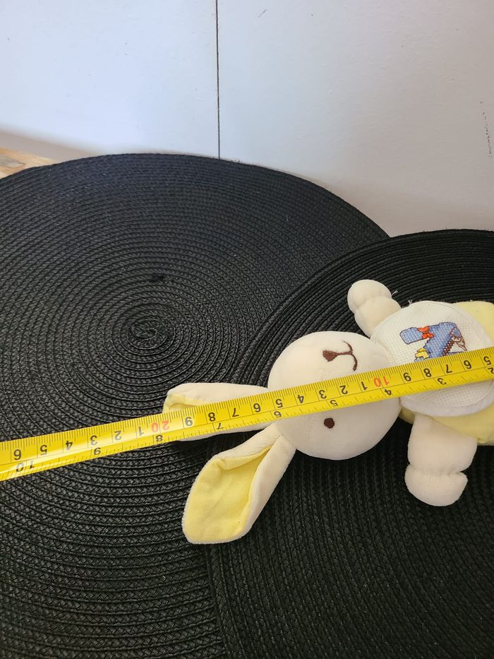 Doudou Lapin Dmc bavoir broderie N 59 - photo numéro 2