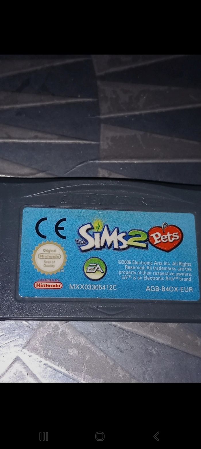 Sims 2 pets game boy advance
