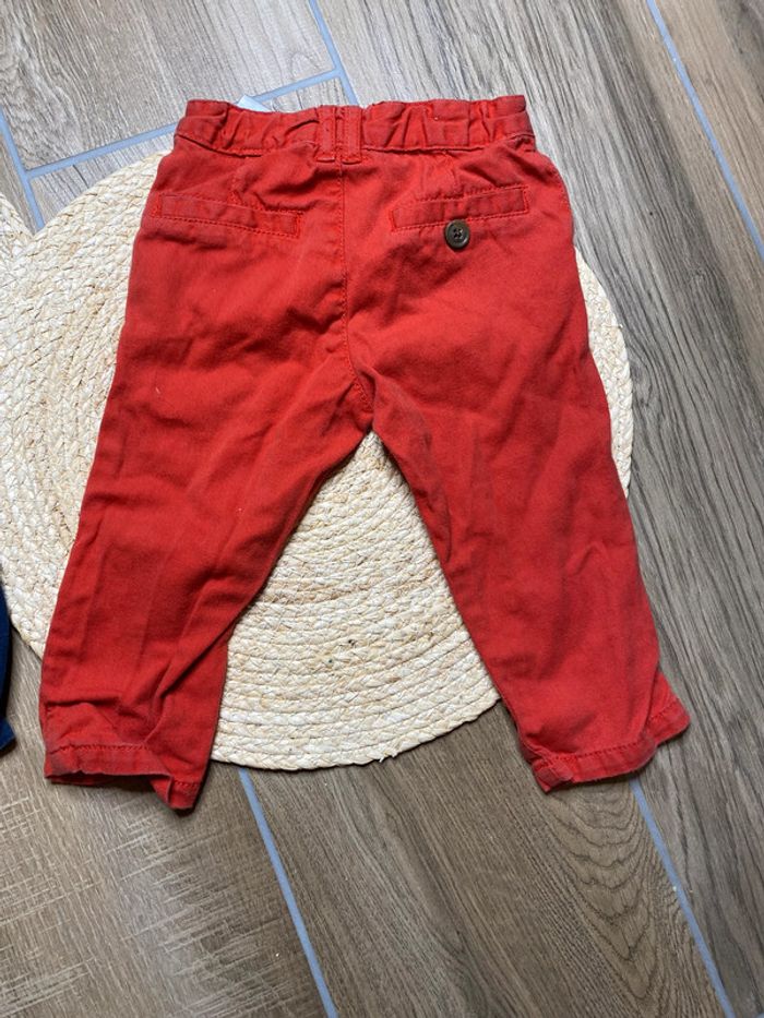 Lot de 2 pantalons bébé - 9 mois - photo numéro 5