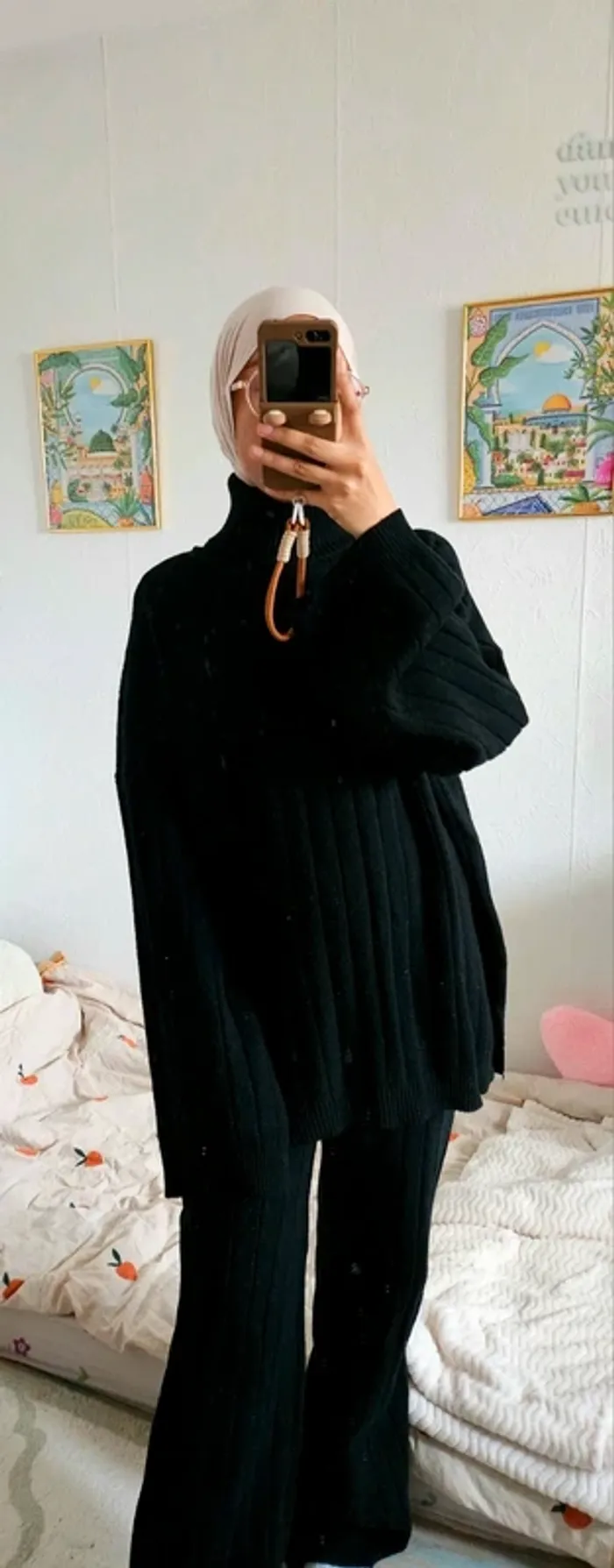 🖤 Ensemble pull & pantalon oversize noir 🖤 - photo numéro 5