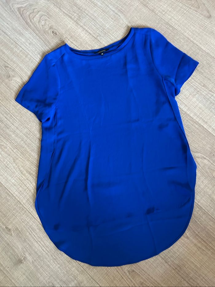 Blouse bleue à manches courtes Morgan taille 36 jamais portée - photo numéro 7