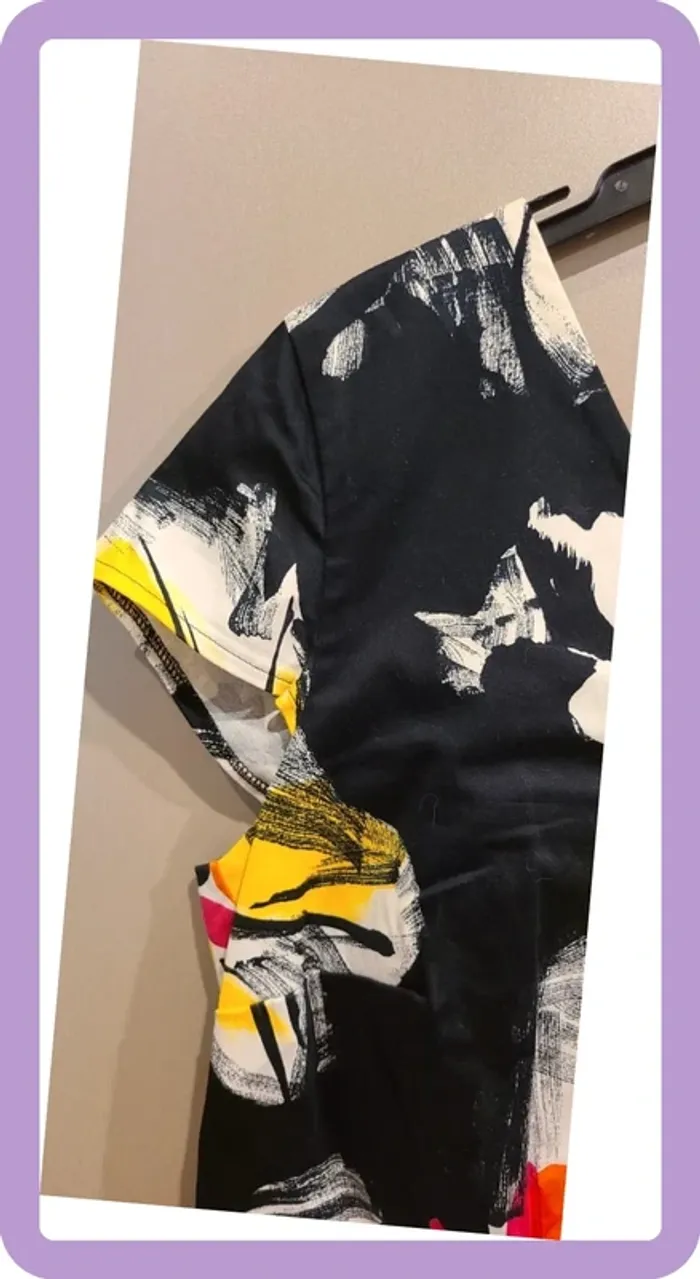 Robe en coton fleurie taille 44 - photo numéro 3