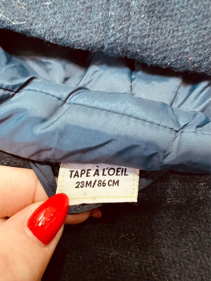 Taille 2 ans manteau duffle-coat garçon TAO bleu marine 💙 - photo numéro 6