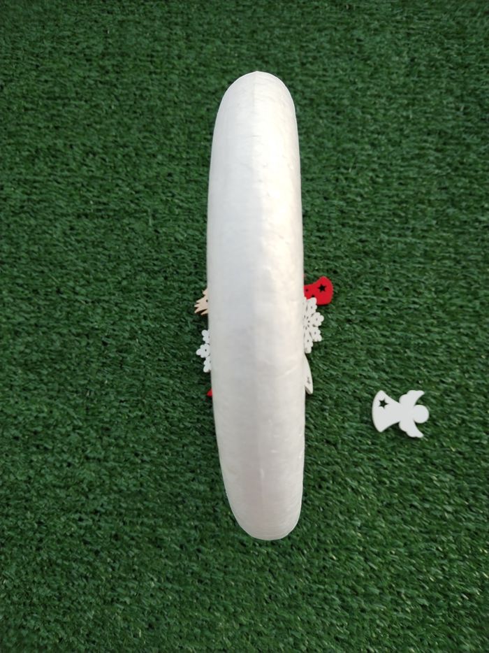 Couronne de l'Avent Noël polystyrène - photo numéro 4