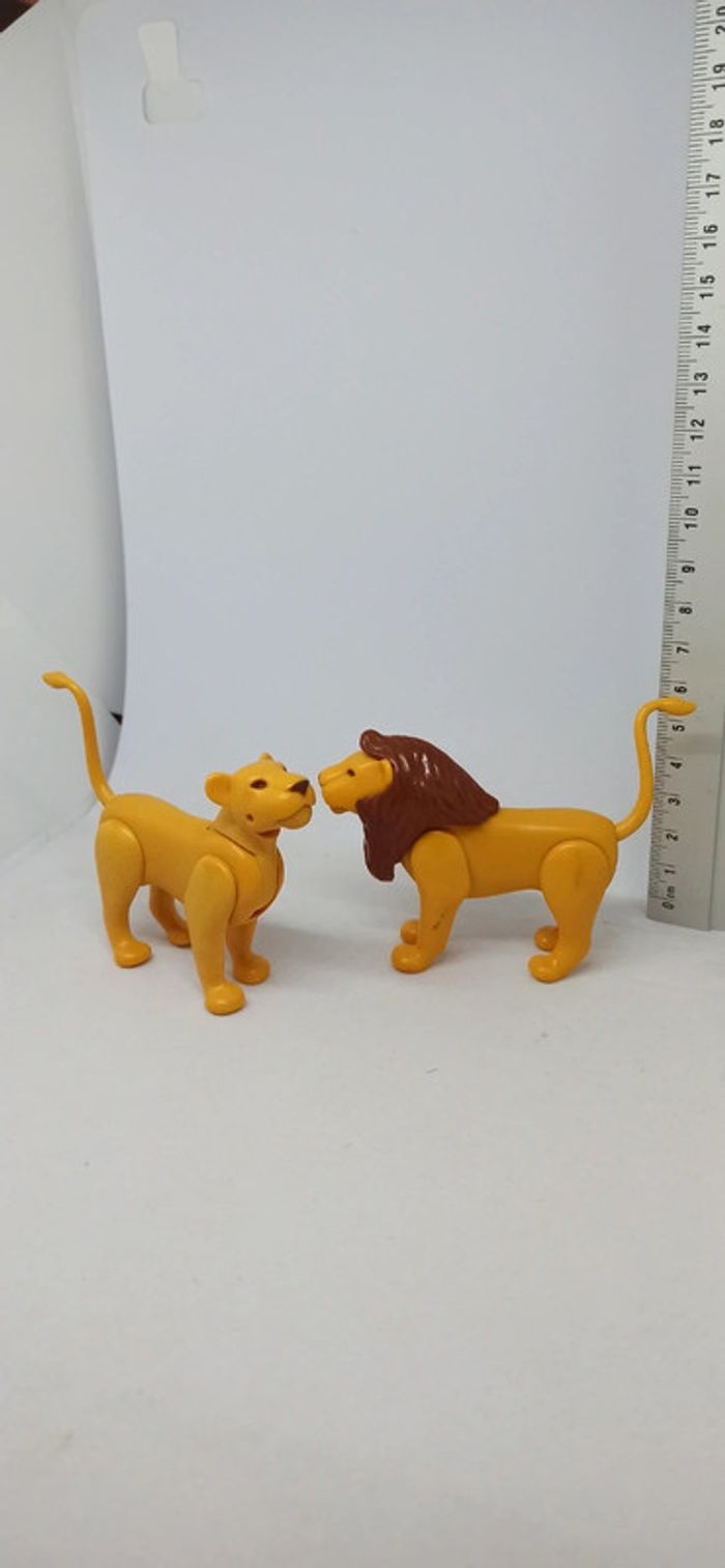 Lion et lionne playmobil