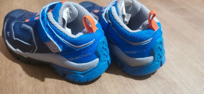 👟 🌼 chaussures mixtes enfant Quechua Crossrock T24 rando, sport, école 💙🍊 - photo numéro 7