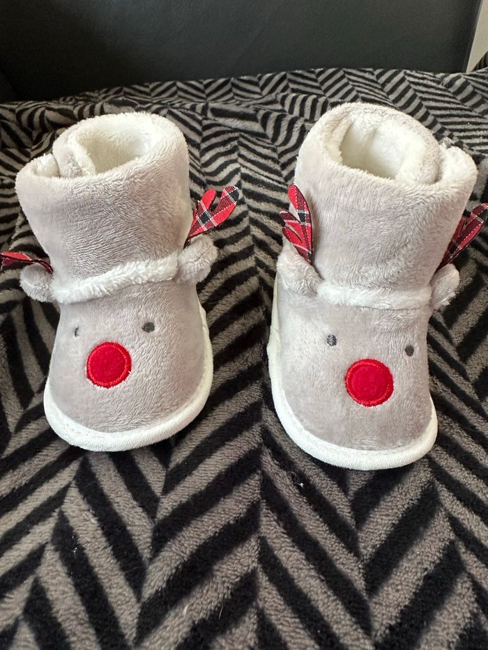 Chaussons Renne de Noel