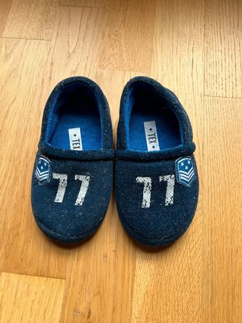 Chaussons garçon semelle caoutchouc TEX taille 27