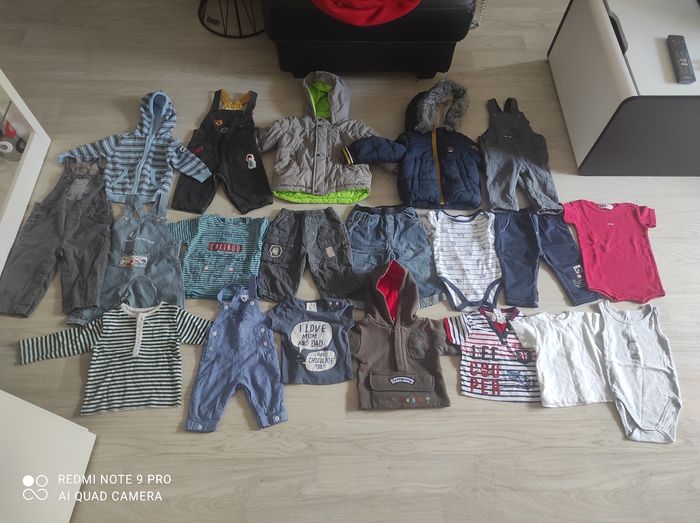Lot vêtements bébé garçon