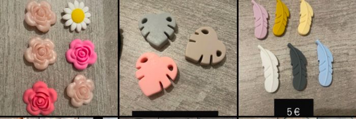 Perles silicones bois et acrylique - photo numéro 4