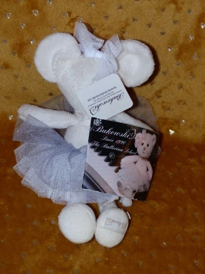 Doudou souris ballerine danseuse Bukowski 🐭Neuf - photo numéro 2