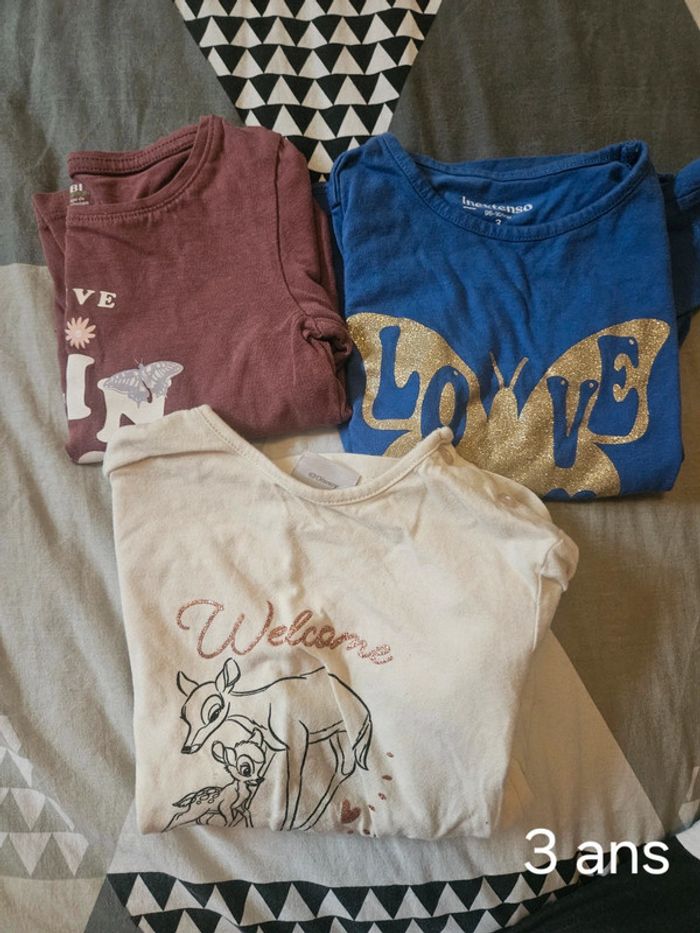 Tee shirt manche longues 3 ans