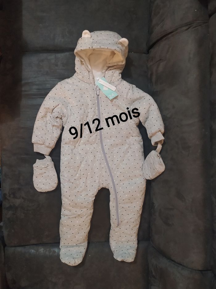 Combinaison pilote étoile 9/12 mois