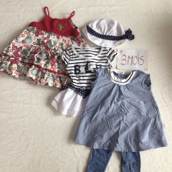Lot 3 robes été 3 mois