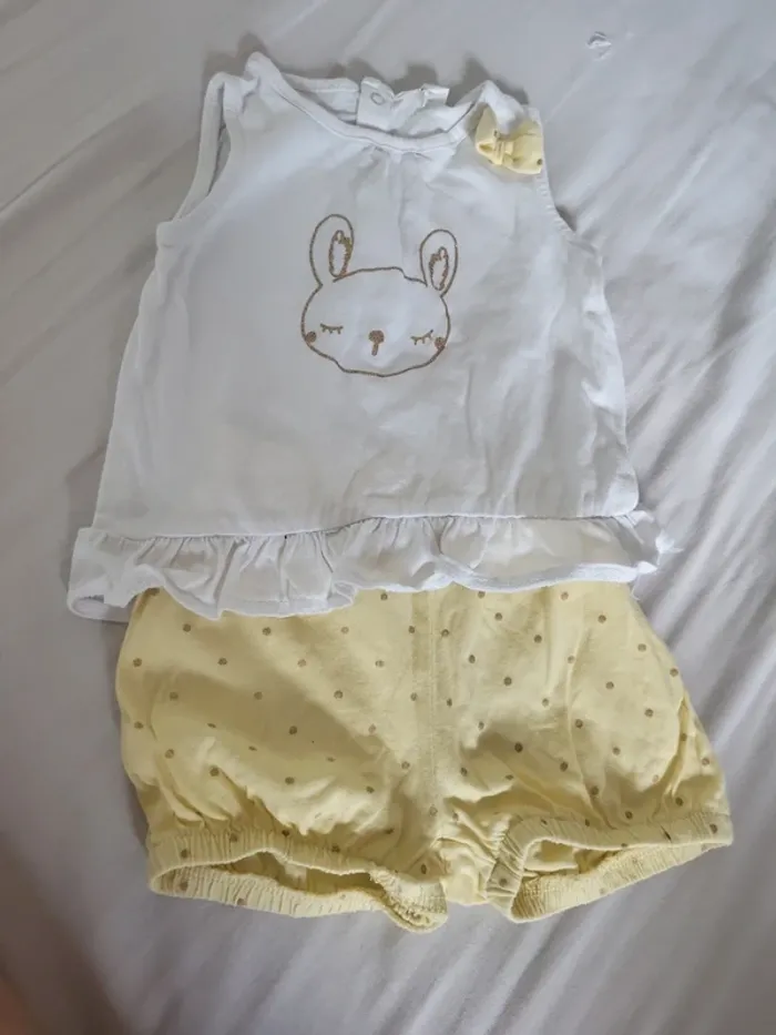 Ensemble tee-shirt short #9mois# - photo numéro 2