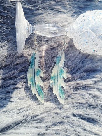 Boucles d'oreilles plumes 