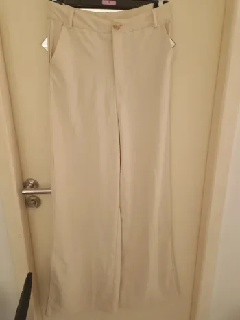 Pantalon fluide crème taille S