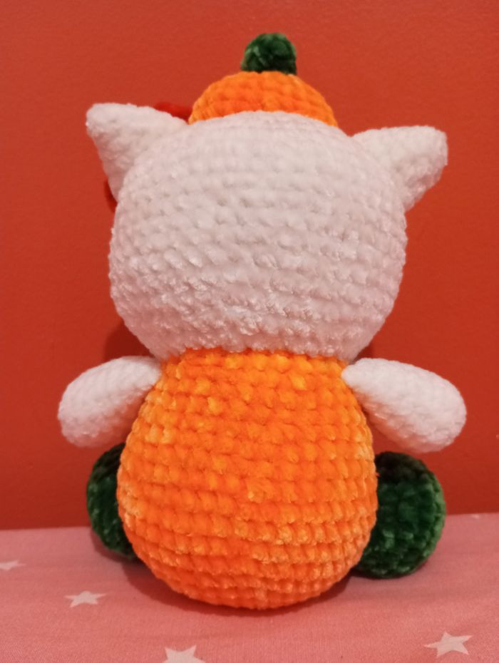 Halloween : Hello Kitty citrouille au crochet - photo numéro 6